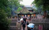 The Nanhua Temple (Nánhuá Sì) was founded during the time of the North-South Dynasties in 502 AD by an Indian monk named Zhiyao Sanzang (智樂三藏) who originally named the site Baolin Temple (寶林寺). It received its present name in 968 during the reign of the Song Dynasty Emperor Taizong.<br/><br/>

The temple is a Buddhist monastery of the Chan School, one of Five Great Schools of Buddhism where Hui Neng, the Sixth Patriarch of the Chan School of Buddhism, once lived and taught.